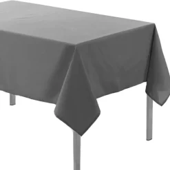 Wicotex Tafelkleed donkergrijs - polyester - 140 x 200 cm - tafelkleden
