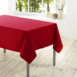 Tafelkleden-Wicotex Tafelkleed rood - polyester - 140 x 200 cm - tafelkleden