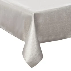 Feeric lights & Christmas Tafelkleed/tafellaken - wit sparkling - 140 x 240 cm - polyester