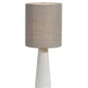 Leen Bakker Tafellamp Allard - donkergrijs - Ø20x46 cm