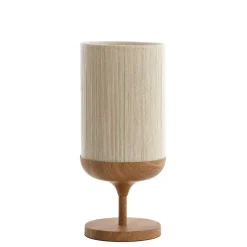 Light & Living Tafellamp Dania - Crème/Naturel - Ø22.5x50cm