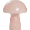 Leen Bakker Tafellamp Fae - roze glas - E14 - 23xØ18 cm