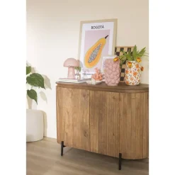 Leen Bakker Tafellamp Fae - roze glas - E14 - 23xØ18 cm