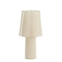 Tafellampen-Light & Living Tafellamp Musaby - Naturel - Ø25cm