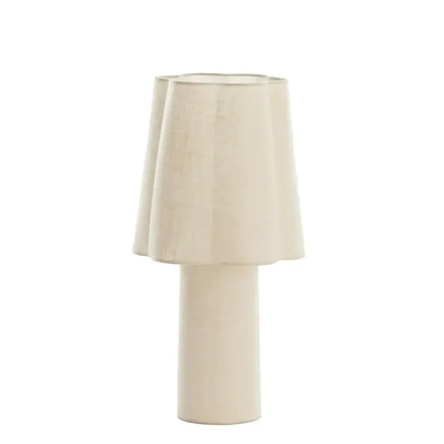 Tafellampen-Light & Living Tafellamp Musaby - Naturel - Ø25cm