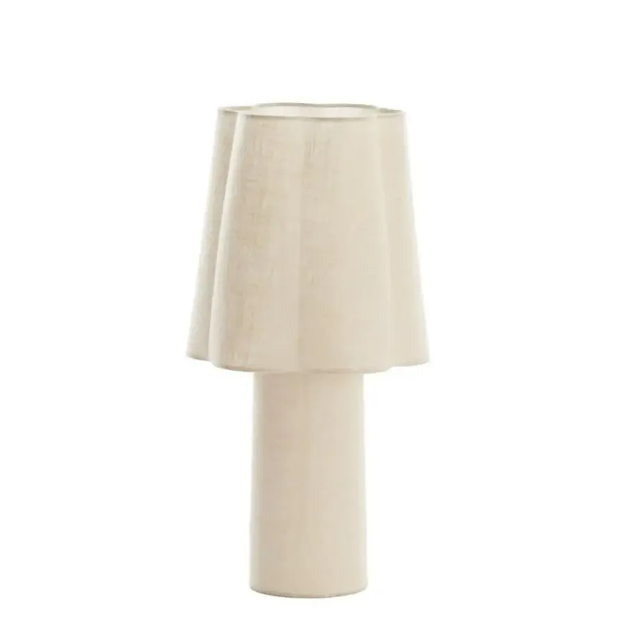 Tafellampen-Light & Living Tafellamp Musaby - Naturel - Ø25cm