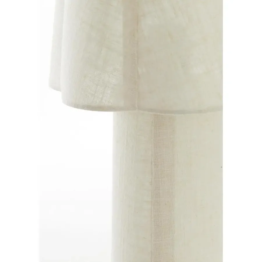 Tafellampen-Light & Living Tafellamp Musaby - Naturel - Ø25cm