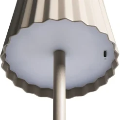 Leen Bakker Tafellamp Scotti beige USB LED