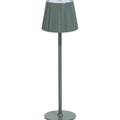 Leen Bakker Tafellamp Scotti groen USB LED