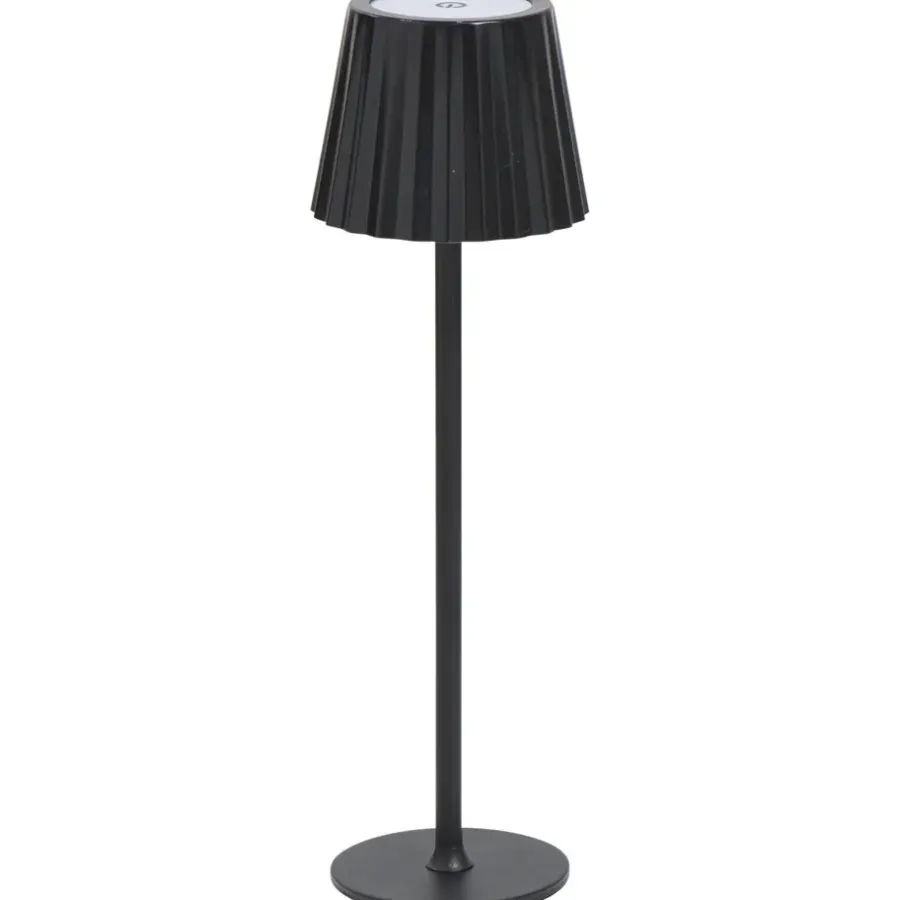 Tafellampen-Leen Bakker Tafellamp Scotti zwart USB LED