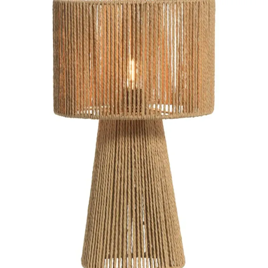 Leen Bakker Tafellamp Senne - naturel papier - E14 - 40xØ22 cm