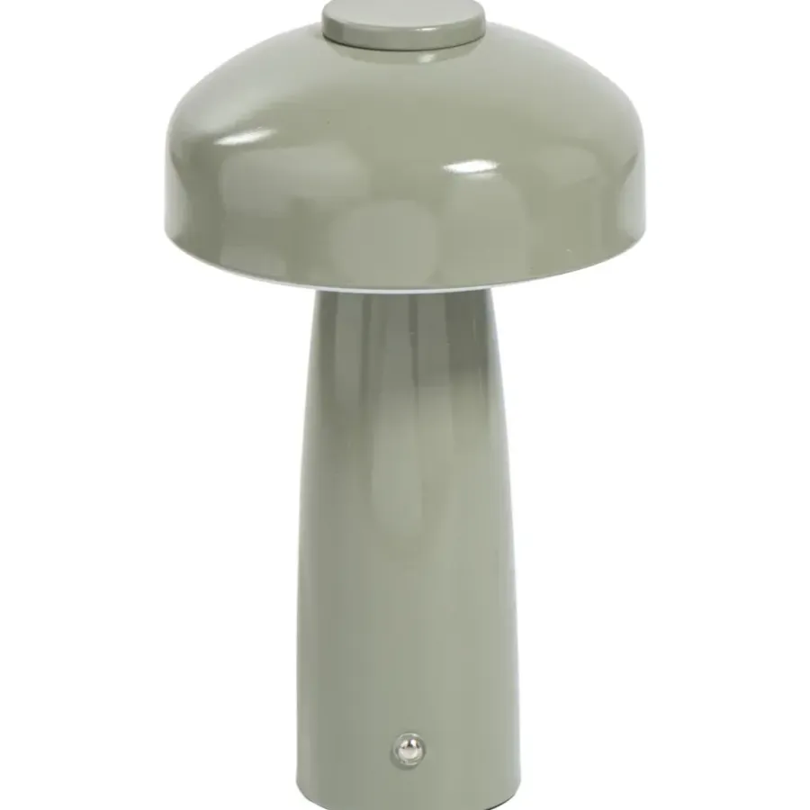 Tafellampen-Leen Bakker Tafellamp Tinn groen USB LED - 25,5x15x15 cm