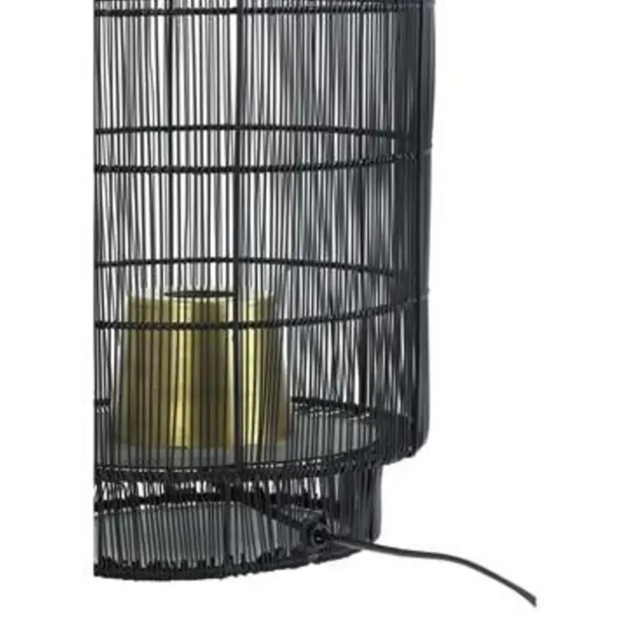 Light & Living Tafellamp/Lantaarn GRUARO - Draad Zwart-Antiek-Brons