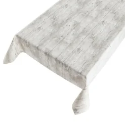 Tafelzeilen-Bellatio Design Tafelzeil - buiten - steigerhout motief - grijs - 140 x 245 cm
