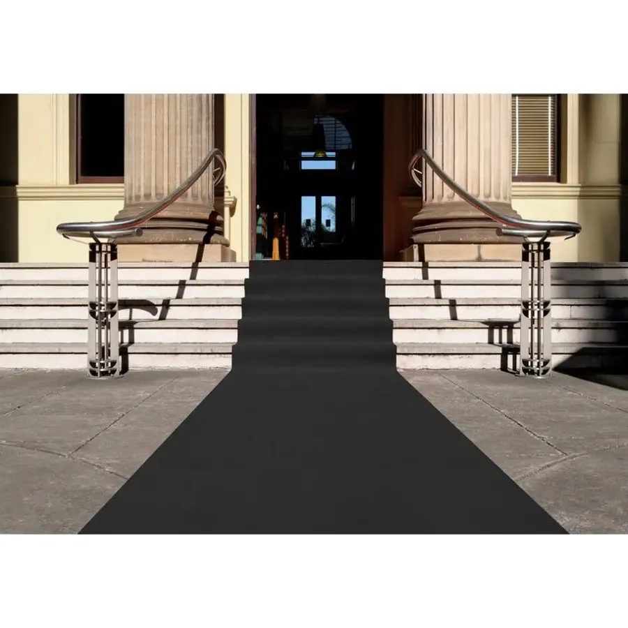 IVOL Tapijt loper Dakar - Breedte 100 cm - 5 mm dik - Zwart