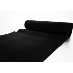 IVOL Tapijt loper Torrance - Breedte 200 cm - 2 mm dik - Zwart