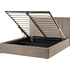 Twijfelaars-Leen Bakker TARASCON - Tweepersoonsbed - Taupe - 140 x 200 cm - Stof