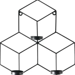 Kandelaars En Windlichten-Leen Bakker TAROUCA - Wandkandelaar - Zwart - IJzer