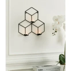 Kandelaars En Windlichten-Leen Bakker TAROUCA - Wandkandelaar - Zwart - IJzer