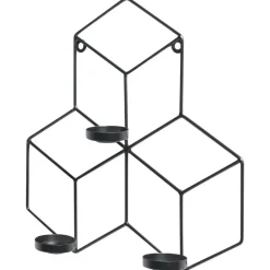 Kandelaars En Windlichten-Leen Bakker TAROUCA - Wandkandelaar - Zwart - IJzer