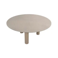Tuintafels-4-Seasons Outdoor Taste Donato low dining tuintafel Ø160 cm. - Latte