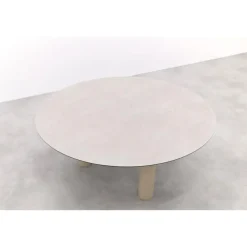Tuintafels-4-Seasons Outdoor Taste Donato low dining tuintafel Ø160 cm. - Latte