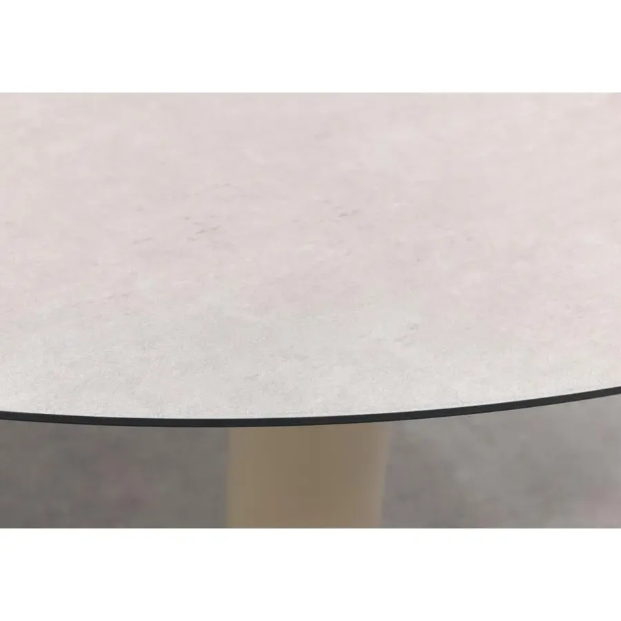 Tuintafels-4-Seasons Outdoor Taste Donato low dining tuintafel Ø160 cm. - Latte
