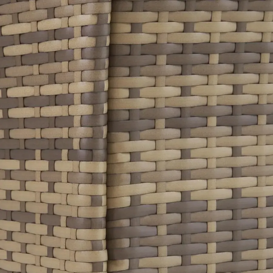 tectake - bistroset Luzern - wicker - natuurkleur