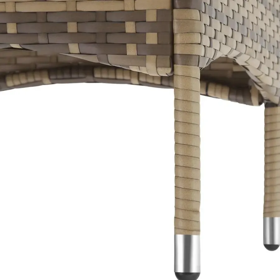 tectake - bistroset Luzern - wicker - natuurkleur