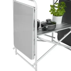 tectake - Campingkeuken 172x52x104cm, Grijs