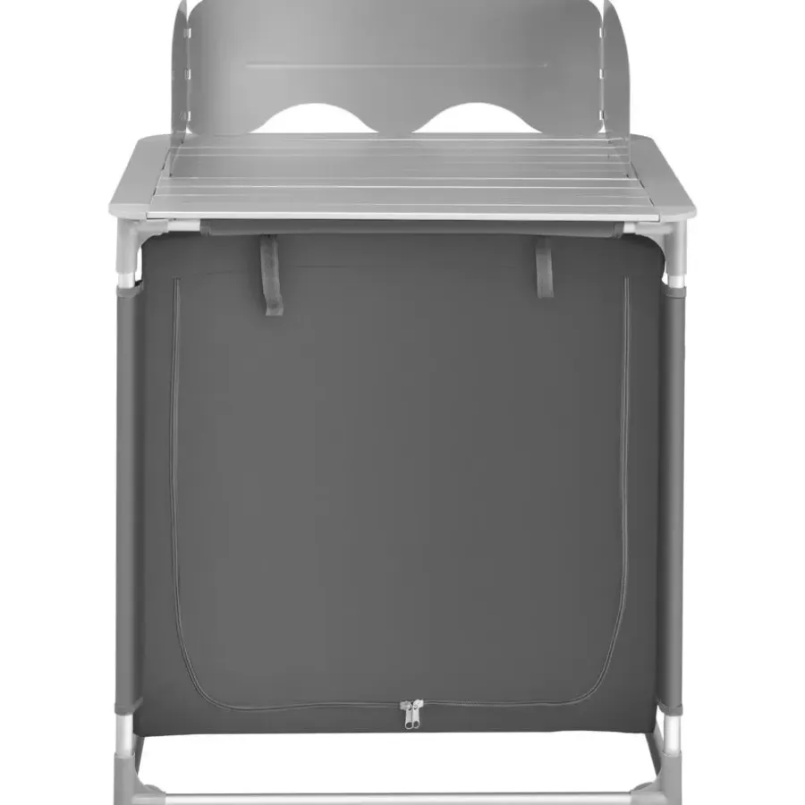 Barbecues En Accessoires-tectake - Campingkeuken 76x53,5x107cm, Grijs