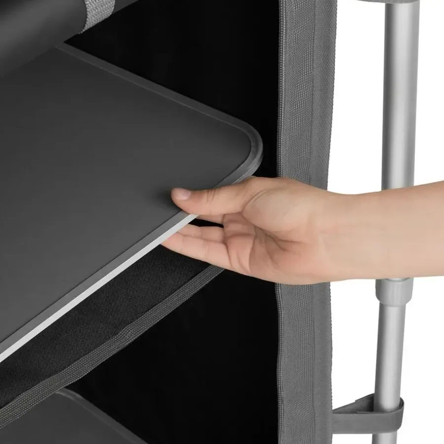 Barbecues En Accessoires-tectake - Campingkeuken 76x53,5x107cm, Grijs