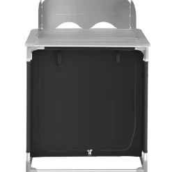 tectake - Campingkeuken 76x53,5x107cm, Zwart