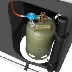 tectake - Campingkeuken 116x52x107cm, Grijs