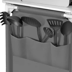 tectake - Campingkeuken 116x52x107cm, Grijs