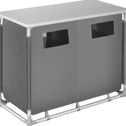 Barbecues En Accessoires-tectake - Campingkeuken 97x47,5x78cm, Grijs