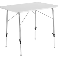 Kamperen En Outdoor-tectake - Campingtafel inklapbaar en in hoogte verstelbaar 80x60x68cm, Grijs