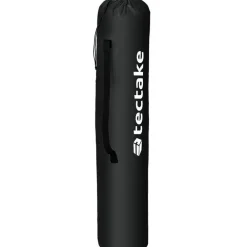 tectake - Gestoffeerde campingstoel MTX, opvouwbaar, met bekerhouder, Zwart