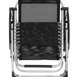 Kamperen En Outdoor-tectake - Ligbed Cloud inklapbaar, traploos verstelbaar, Zwart