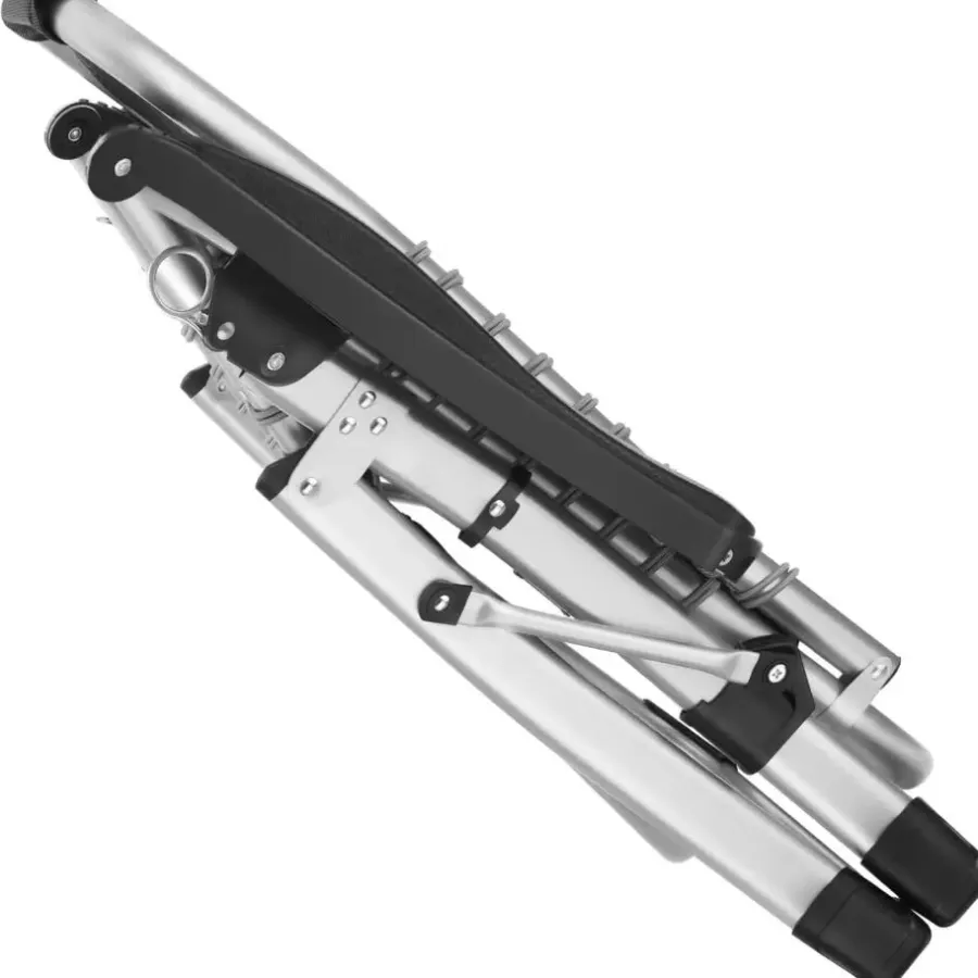 Kamperen En Outdoor-tectake - Ligbed Cloud inklapbaar, traploos verstelbaar, Zwart
