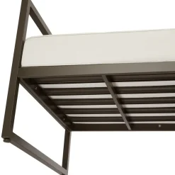 Loungebanken-tectake - Tuin-loungebank Comosa, 2-zits, ultradikke kussens, Bruin / Beige