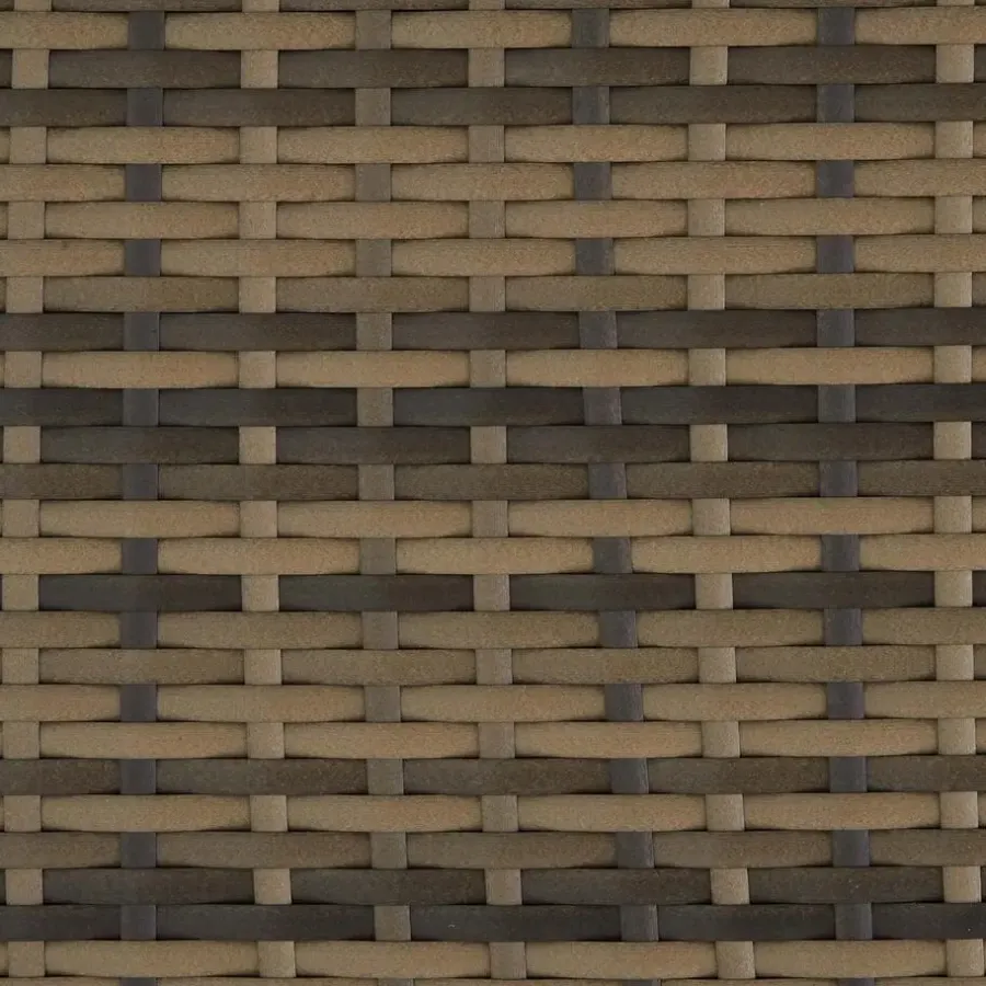 Tuinsets-tectake - tuinset Bilbao - wicker met beschermhoes - natuurkleur