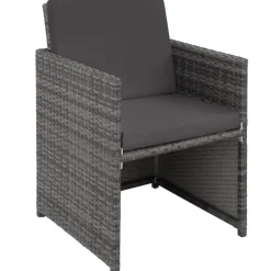 tectake - tuinset New York - wicker - grijs