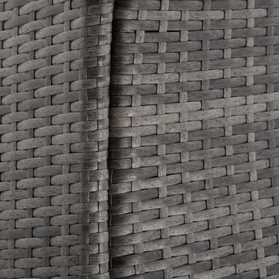tectake - tuinset Porto 6 + 1 - wicker - grijs