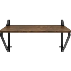 Wandplanken-tectake 2 wandplanken Irvine, Industrieel Hout Donker, Rustiek