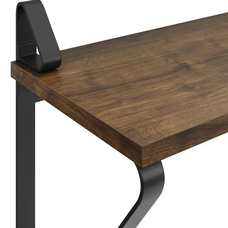 Wandplanken-tectake 2 wandplanken Irvine, Industrieel Hout Donker, Rustiek