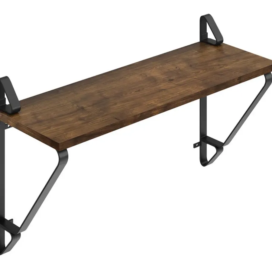 Wandplanken-tectake 2 wandplanken Irvine, Industrieel Hout Donker, Rustiek