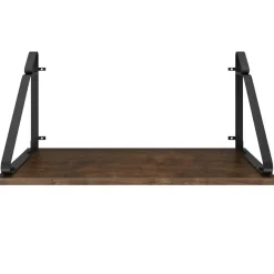 Wandplanken-tectake 2 wandplanken Irvine, Industrieel Hout Donker, Rustiek
