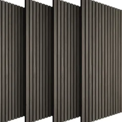 Wandpanelen-tectake Akoestische panelen Sonic Wall houtlook, Eiken Grijs