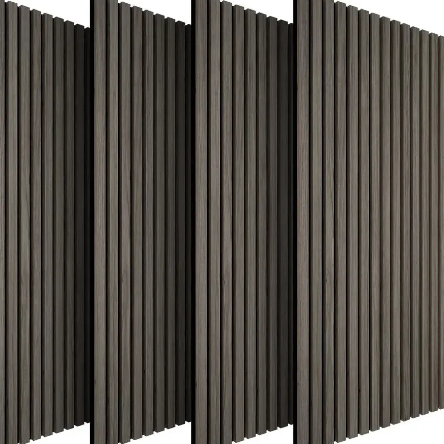 Wandpanelen-tectake Akoestische panelen Sonic Wall houtlook, Eiken Grijs